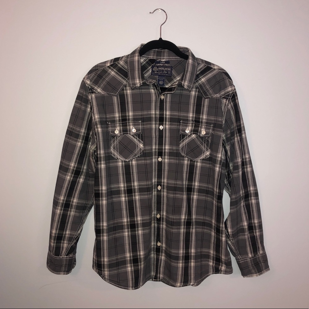 American Rag - Casual Plaid Button Down Shirt